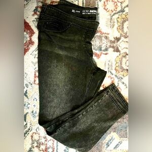 Black/Gray Luxe Denim Jeans
